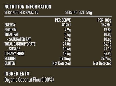 Organic Coconut Flour - 500g - Yo Keto