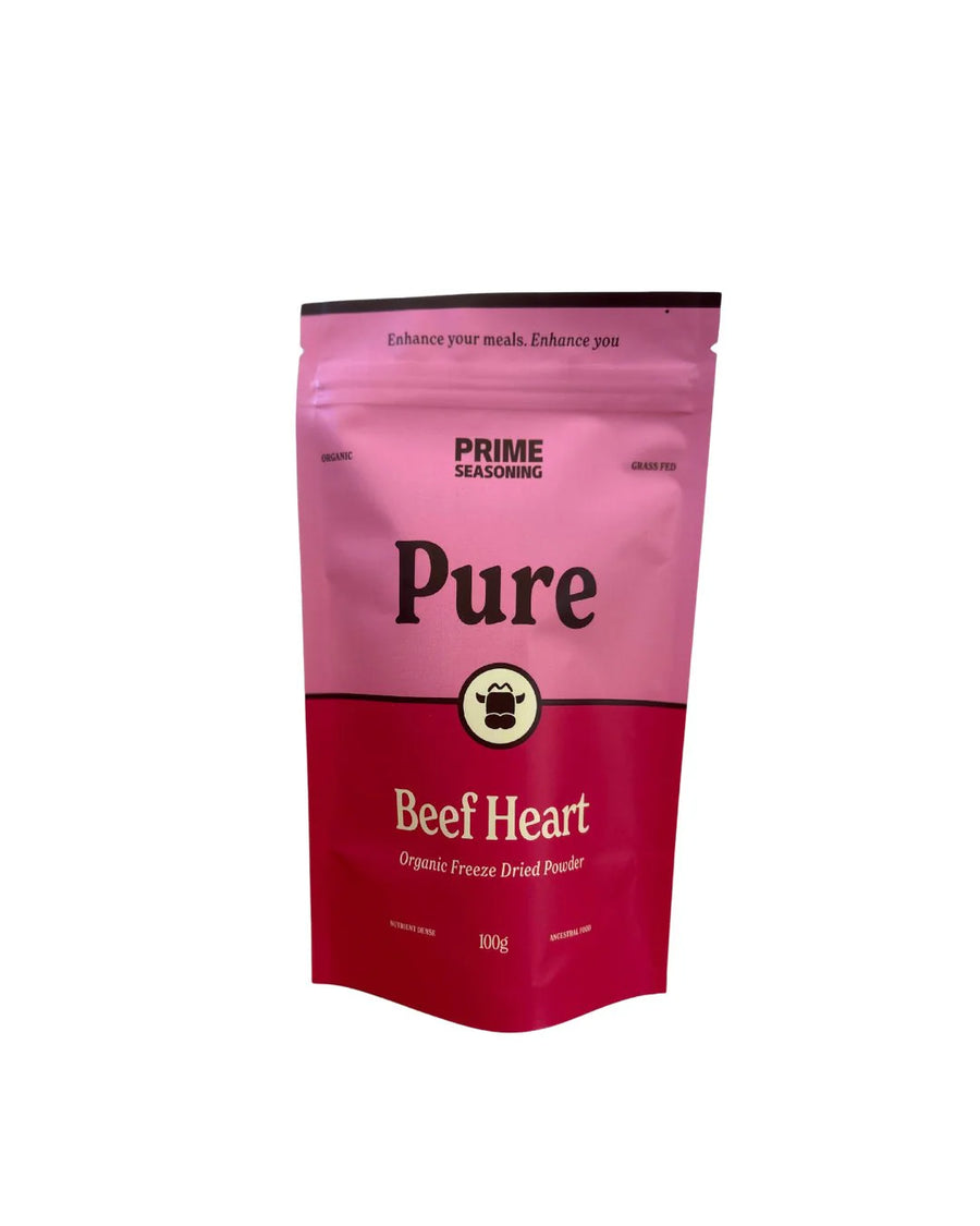 Organic Pure Freeze Dried Beef Heart Powder - 100g - Love Low Carb