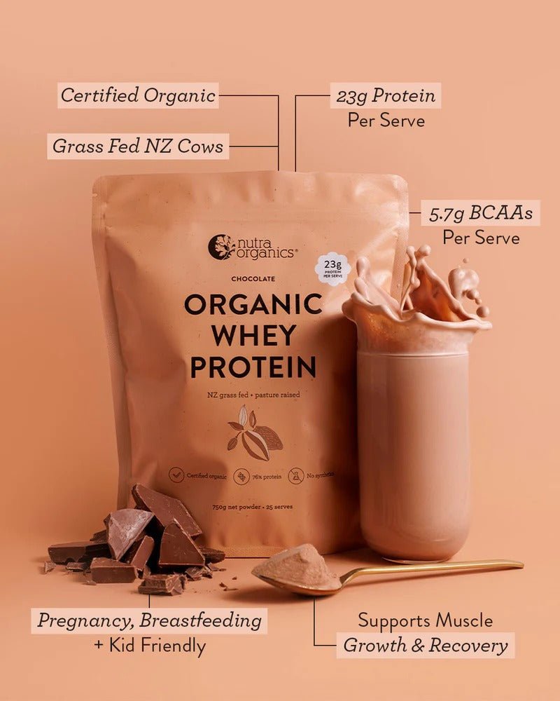 Organic Whey Protein - Chocolate - 750g - Yo Keto