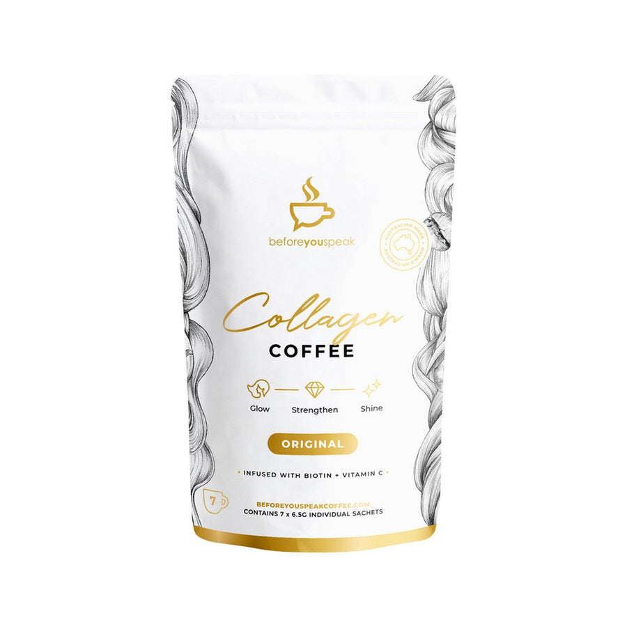 Original Glow Collagen Coffee - 7 Serves - Best Before 07/23 - Love Low Carb