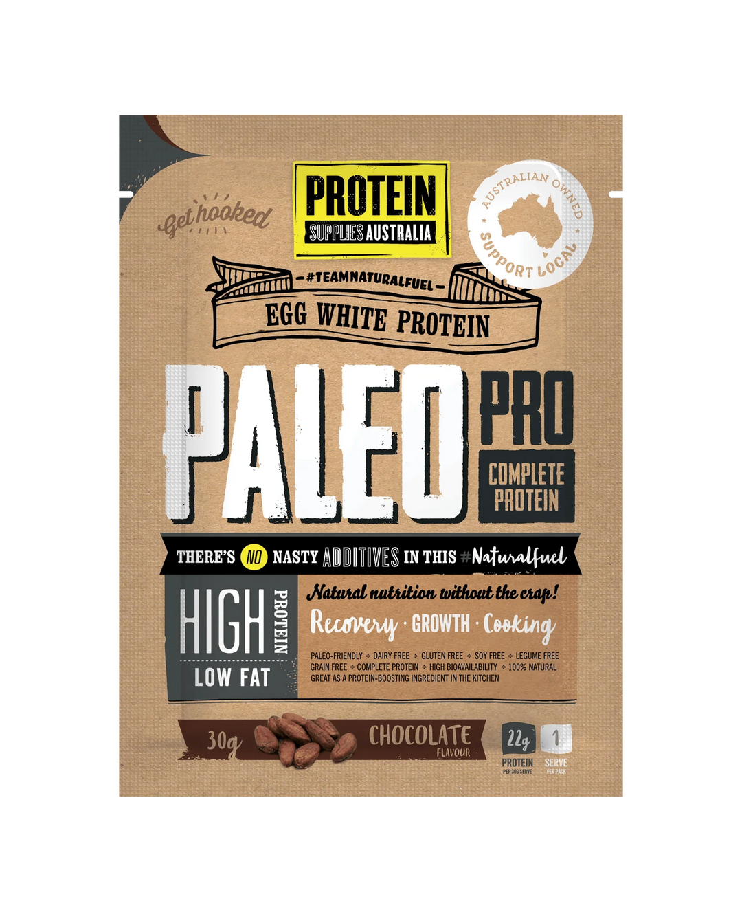 Paleo Pro Chocolate Egg White Protein - 400g - Yo Keto