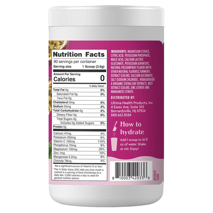 Passionfruit Electrolyte Drink Mix - 90 Serves - Yo Keto
