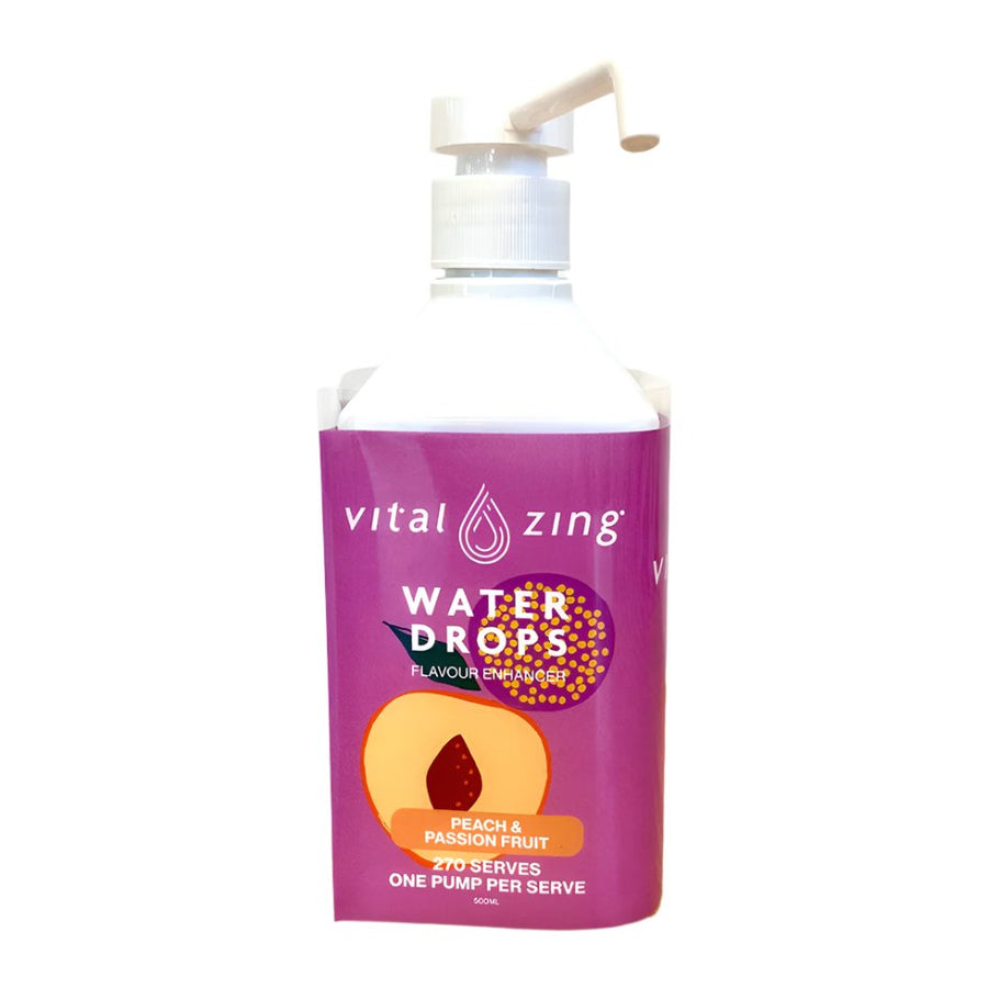 Peach Passionfruit WaterDrops - 500ml Pump Dispenser - Love Low Carb