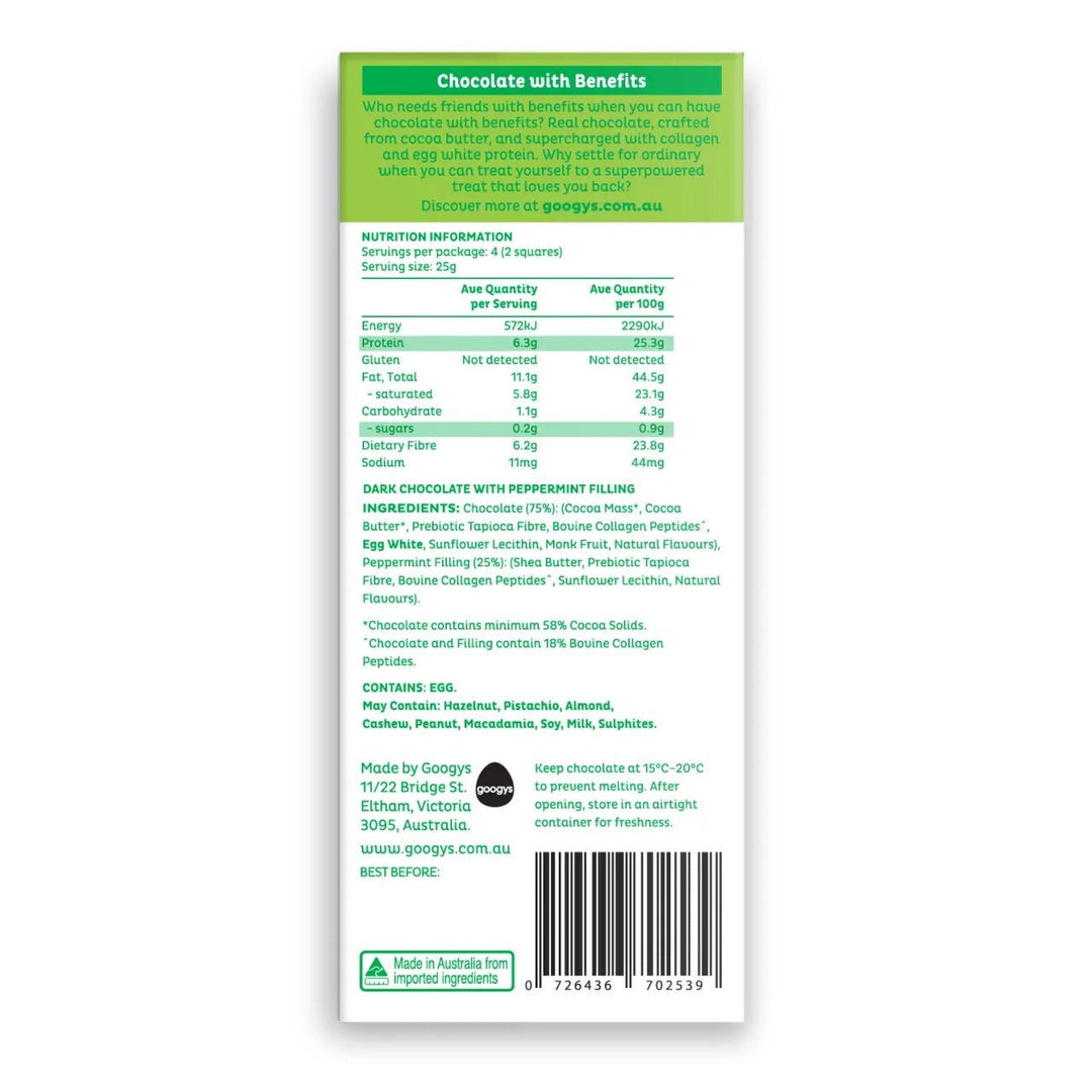 Peppermint Protein Chocolate Bar - 100g