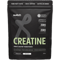 Black pouch packaging of Perform Purest® Creatine Monohydrate 500g by Switch Nutrition from New Arrivals, Creatine collection.