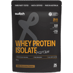 Perform Whey Protein Isolate - Chocolate 750g by Switch Nutrition, low carb whey protein with 25g protein per serve