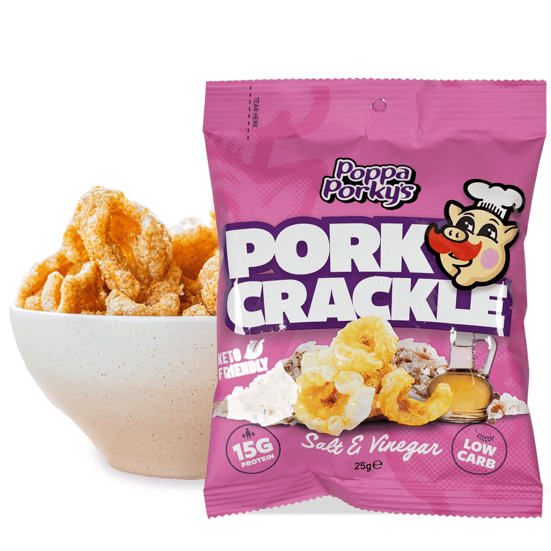 Pork Crackle - Salt & Vinegar - 25g