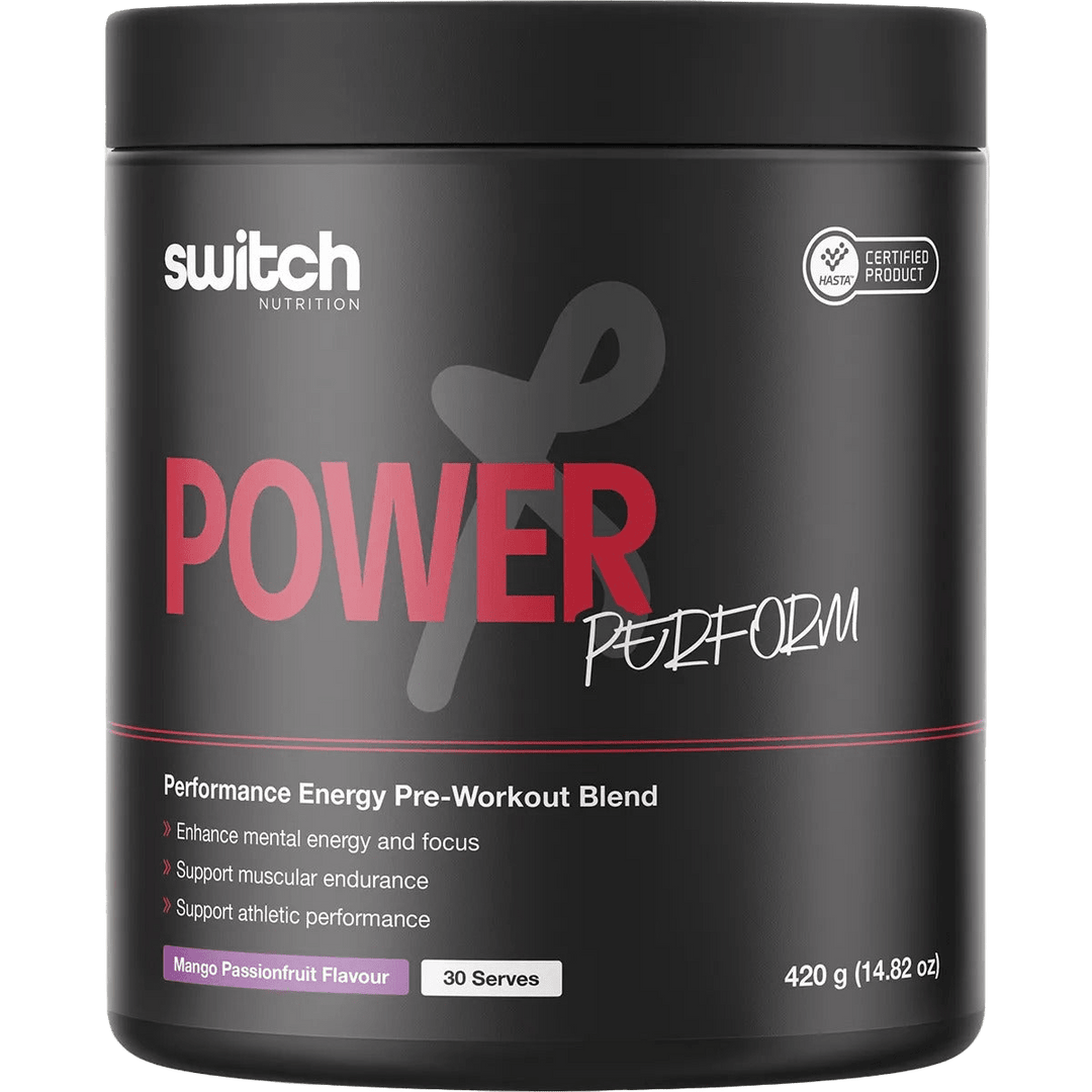 Power Perform Pre - Workout Blend - Mango Passionfruit - 30 Serves - Yo Keto