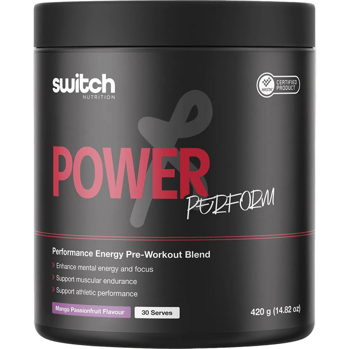 Power Perform Pre - Workout Blend - Mango Passionfruit - 30 Serves - Yo Keto