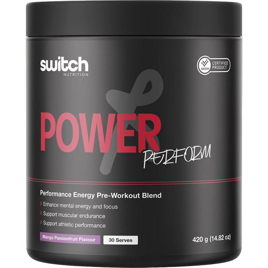Power Perform Pre - Workout Blend - Mango Passionfruit - 30 Serves - Yo Keto