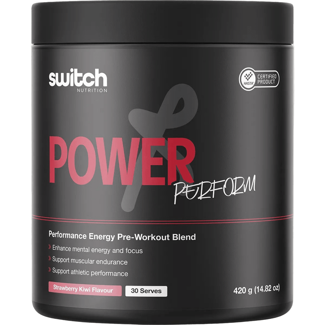 Power Perform Pre - Workout Blend - Strawberry Kiwi - 30 Serves - Yo Keto