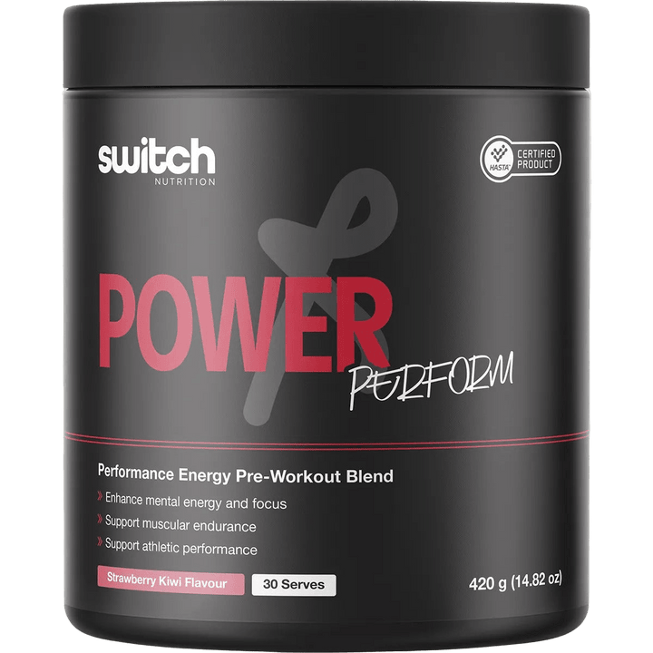 Power Perform Pre - Workout Blend - Strawberry Kiwi - 30 Serves - Yo Keto
