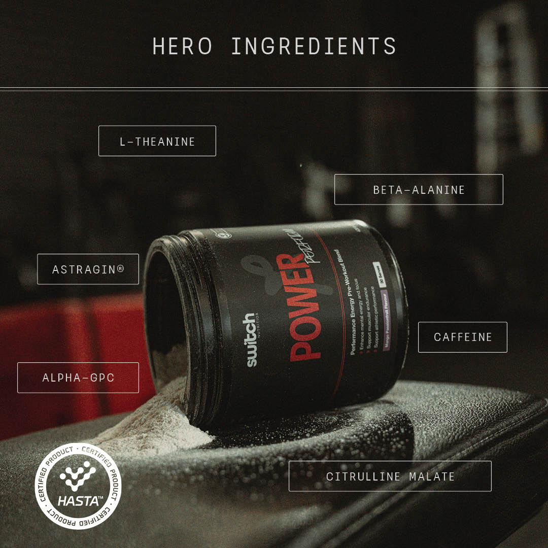 Power Perform Pre - Workout Blend - Strawberry Kiwi - 30 Serves - Yo Keto