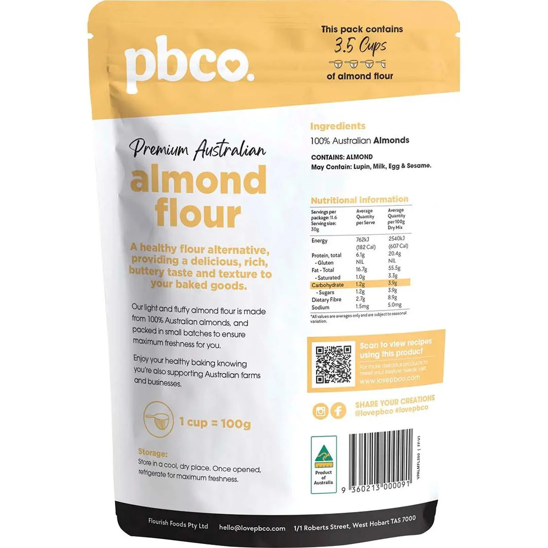 Premium Australian Almond Flour - 350g - Love Low Carb