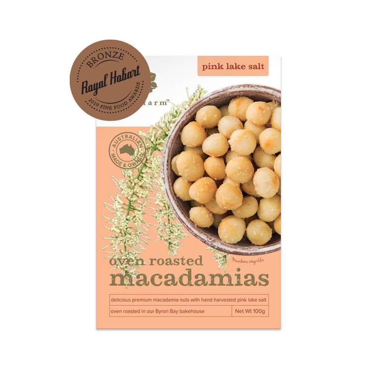 Premium Oven Roasted Macadamias with Pink Lake Salt - Yo Keto