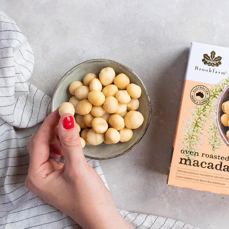 Premium Oven Roasted Macadamias with Pink Lake Salt - Yo Keto