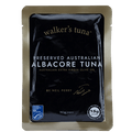 Preserved Australian Albacore Tuna - 70g pouch from Walker's Tuna, premium seafood in extra virgin olive oil, low carb, pantry item.