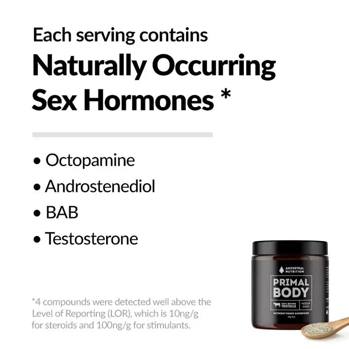 Primal Body - Grass Fed Bovine Testicle Powder - 90g - Yo Keto