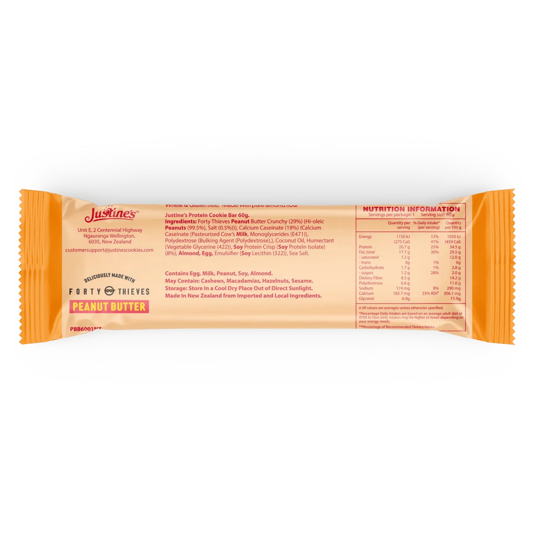 Protein Cookie Bar - Forty Thieves Peanut Butter - 60g - Yo Keto