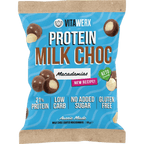 Protein Milk Choc Coated Macadamias- 60g by Vitawerx, low carb, gluten free sweet snack with 21% protein.