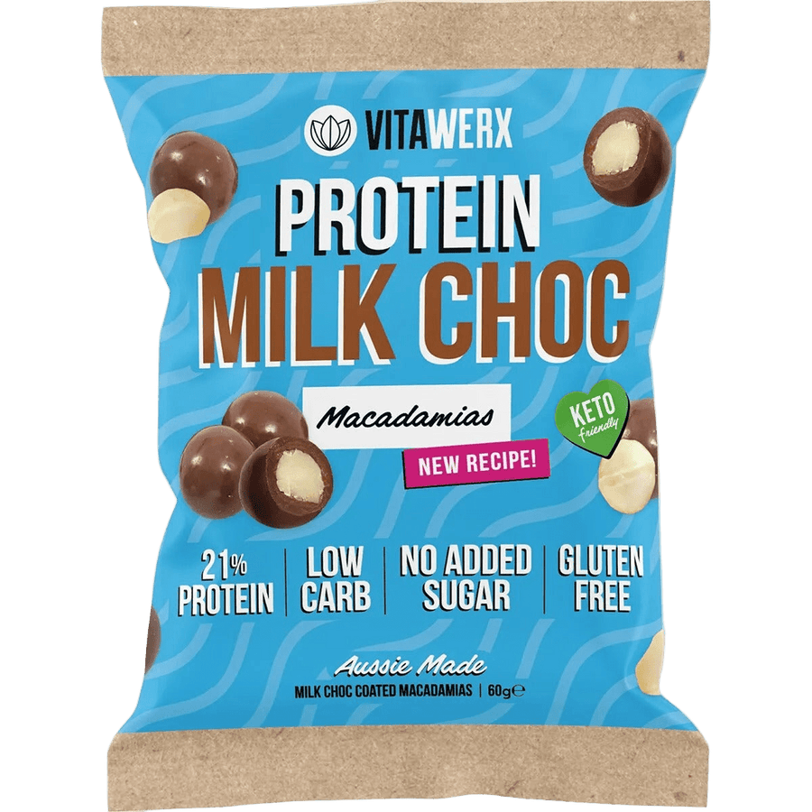 Protein Milk Choc Coated Macadamias - 60g - Yo Keto