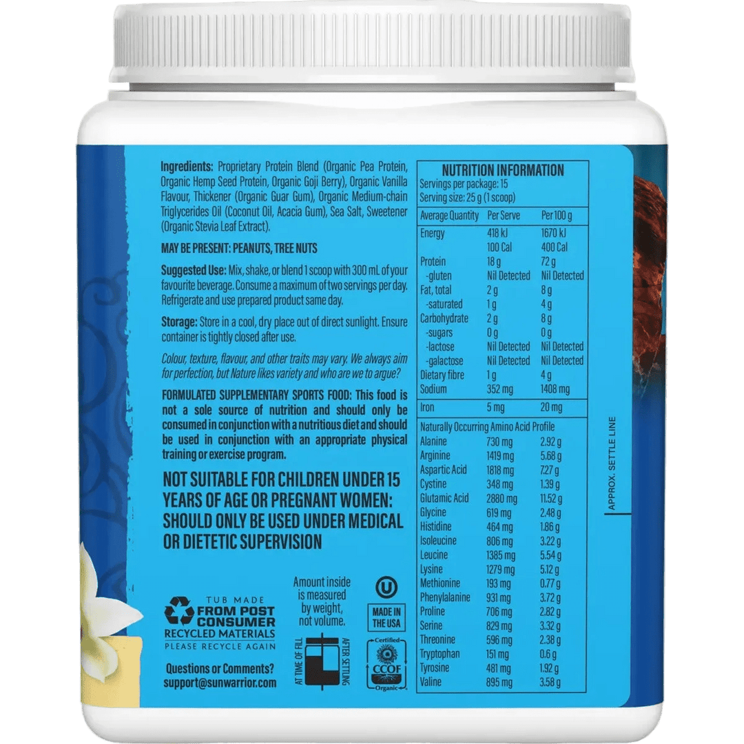 Protein Powder Warrior Blend - Vanilla 375g