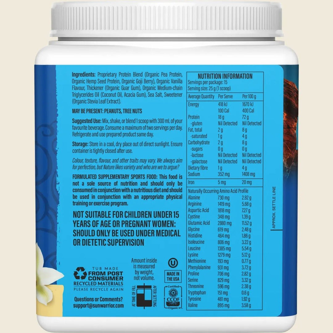 Protein Powder Warrior Blend - Vanilla 375g