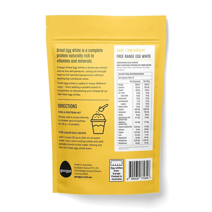 Pure Egg White Powder - 350g - Love Low Carb