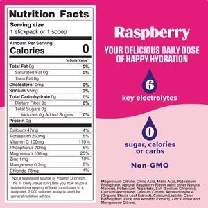 Raspberry Electrolyte Drink Mix - 90 Serves