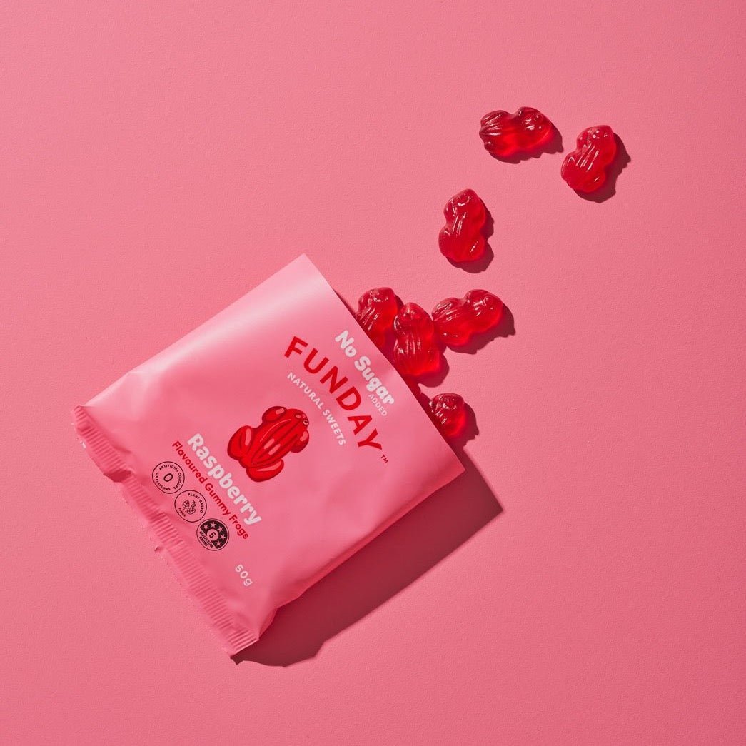 Raspberry Gummy Frogs - Love Low Carb