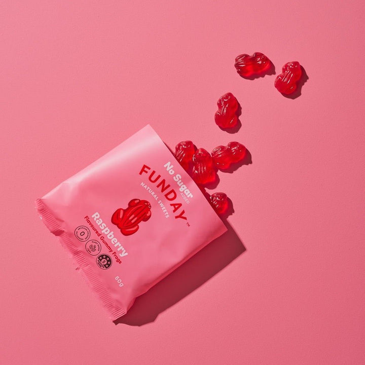 Raspberry Gummy Frogs - Love Low Carb