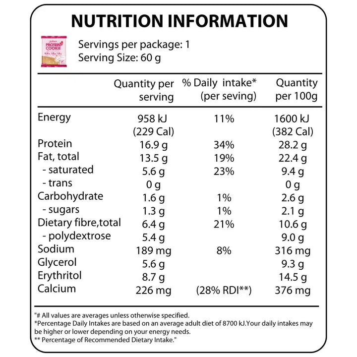 Raspberry White Choc Keto Cookie - 60g - Yo Keto