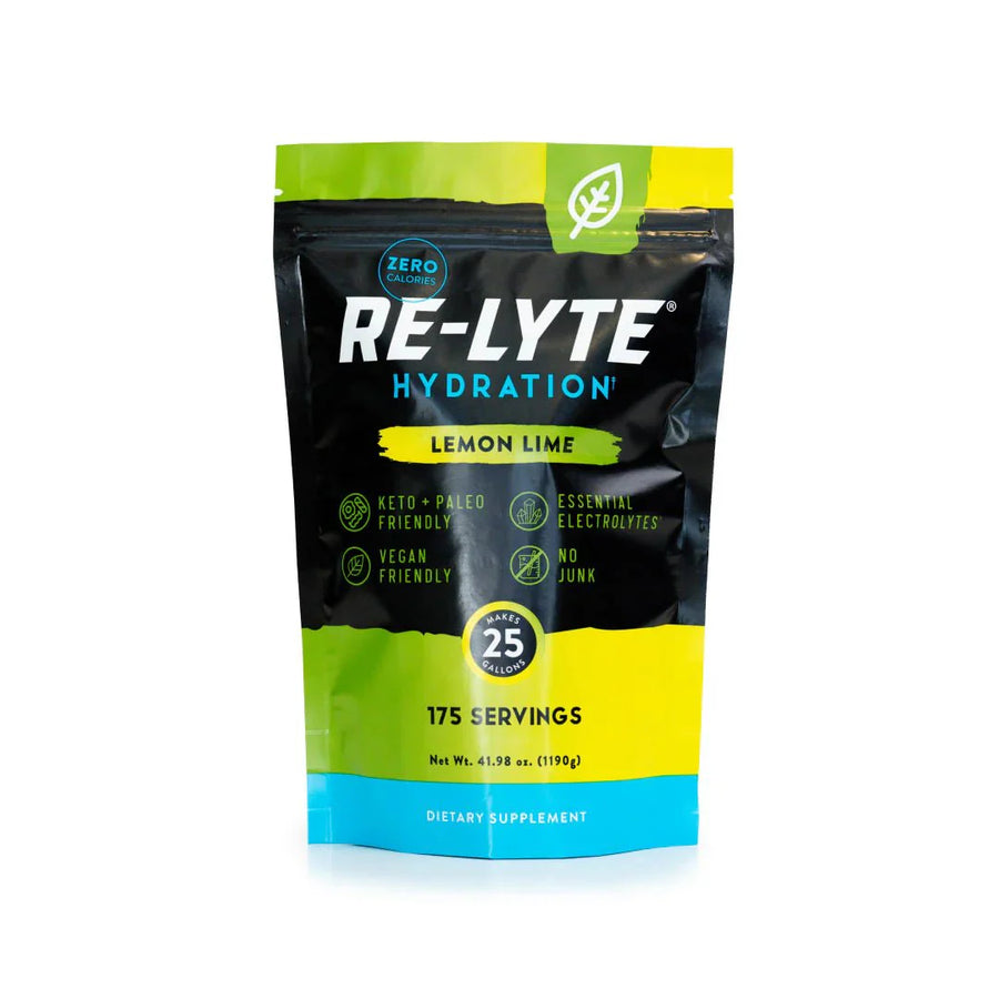 Re - Lyte Hydration - Lemon Lime - Bulk Pouch - 175 Servings - Love Low Carb
