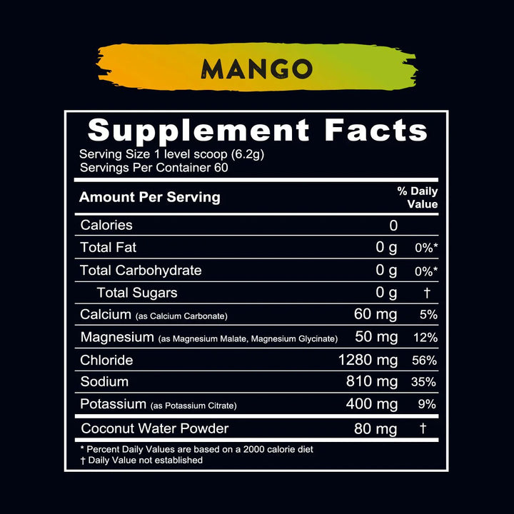 Re-Lyte Hydration - Mango - Tub - 60 Serves - Yo Keto