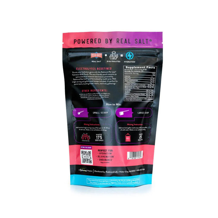 Re - Lyte Hydration - Mixed Berry - Bulk Pouch - 175 Servings - Love Low Carb