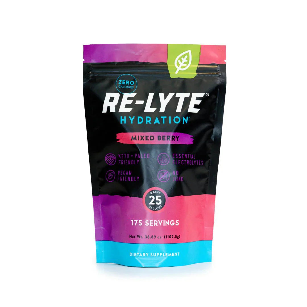 Re - Lyte Hydration - Mixed Berry - Bulk Pouch - 175 Servings - Love Low Carb