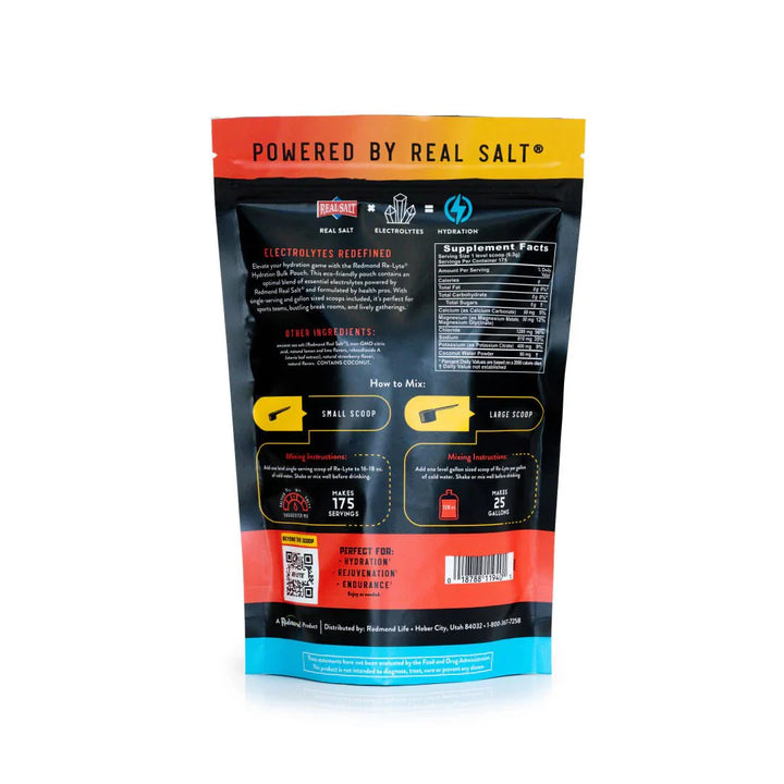 Re - Lyte Hydration - Strawberry Lemonade - Bulk Pouch - 175 Servings - Love Low Carb