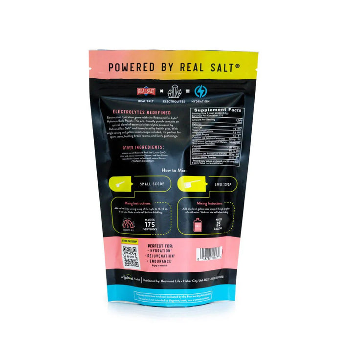 Re - Lyte Hydration - Watermelon Lime - Bulk Pouch - 175 Servings - Love Low Carb