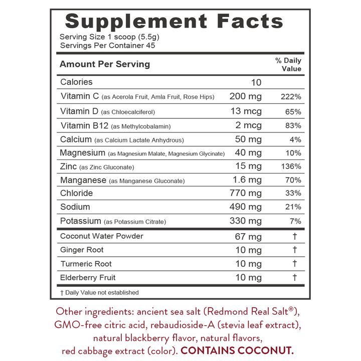 Re-Lyte Immunity - Blackberry - Yo Keto