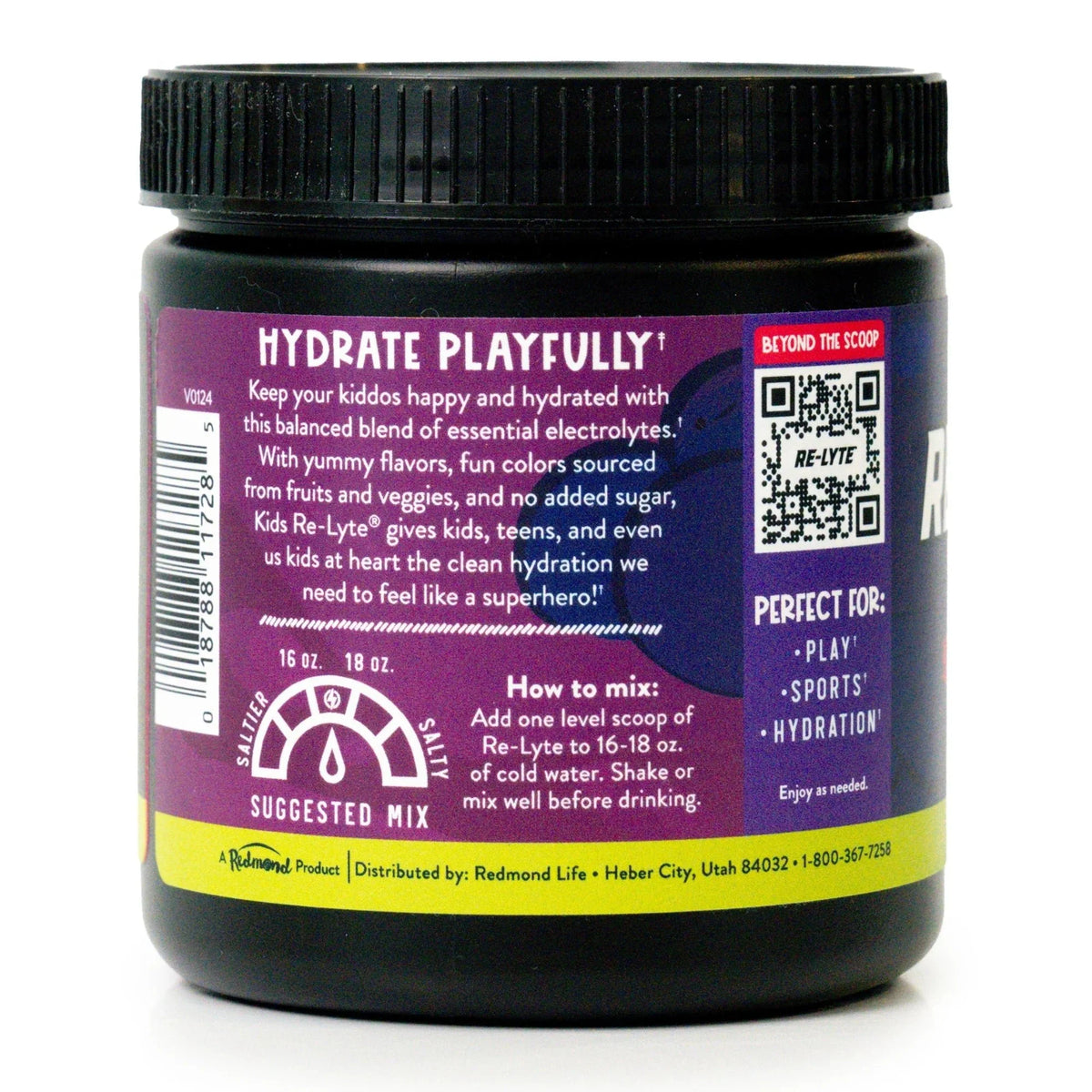 Re - Lyte Kids Hydration - Grape - Tub - 45 Serves - Love Low Carb
