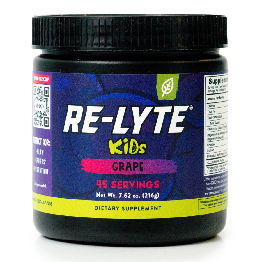 Re - Lyte Kids Hydration - Grape - Tub - 45 Serves - Love Low Carb