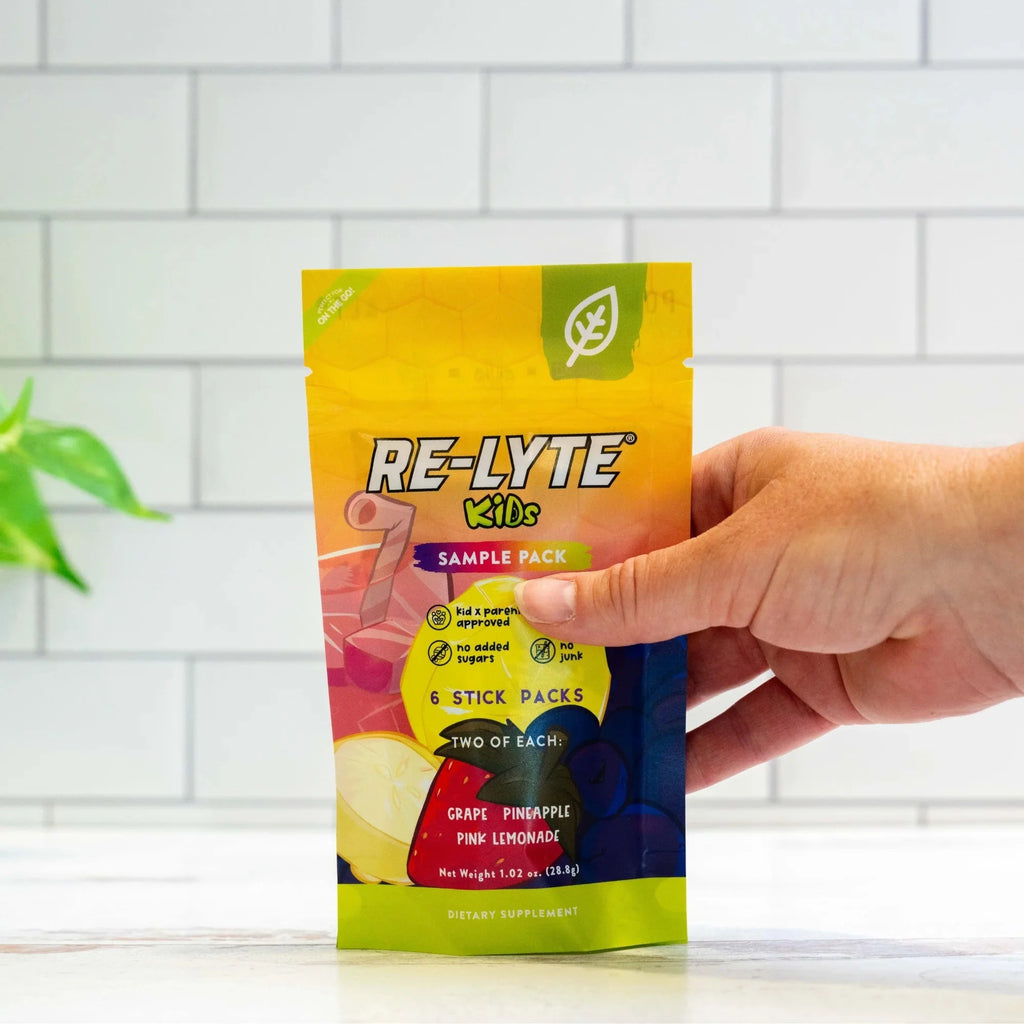 Re - Lyte Kids Hydration - Sample Pack - 6 Stick Packs - Love Low Carb