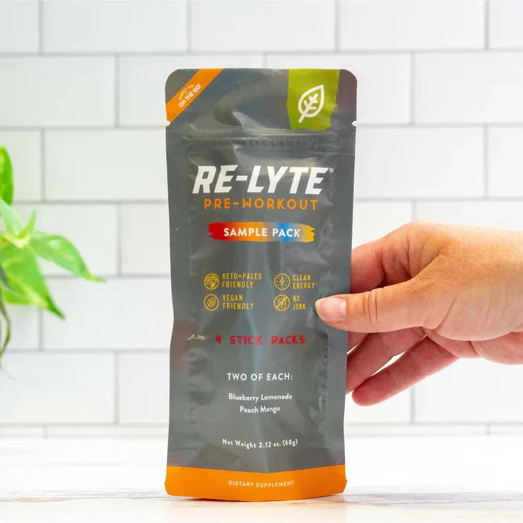 Re - Lyte Pre - Workout Sample Pack - 4 Sticks - Love Low Carb