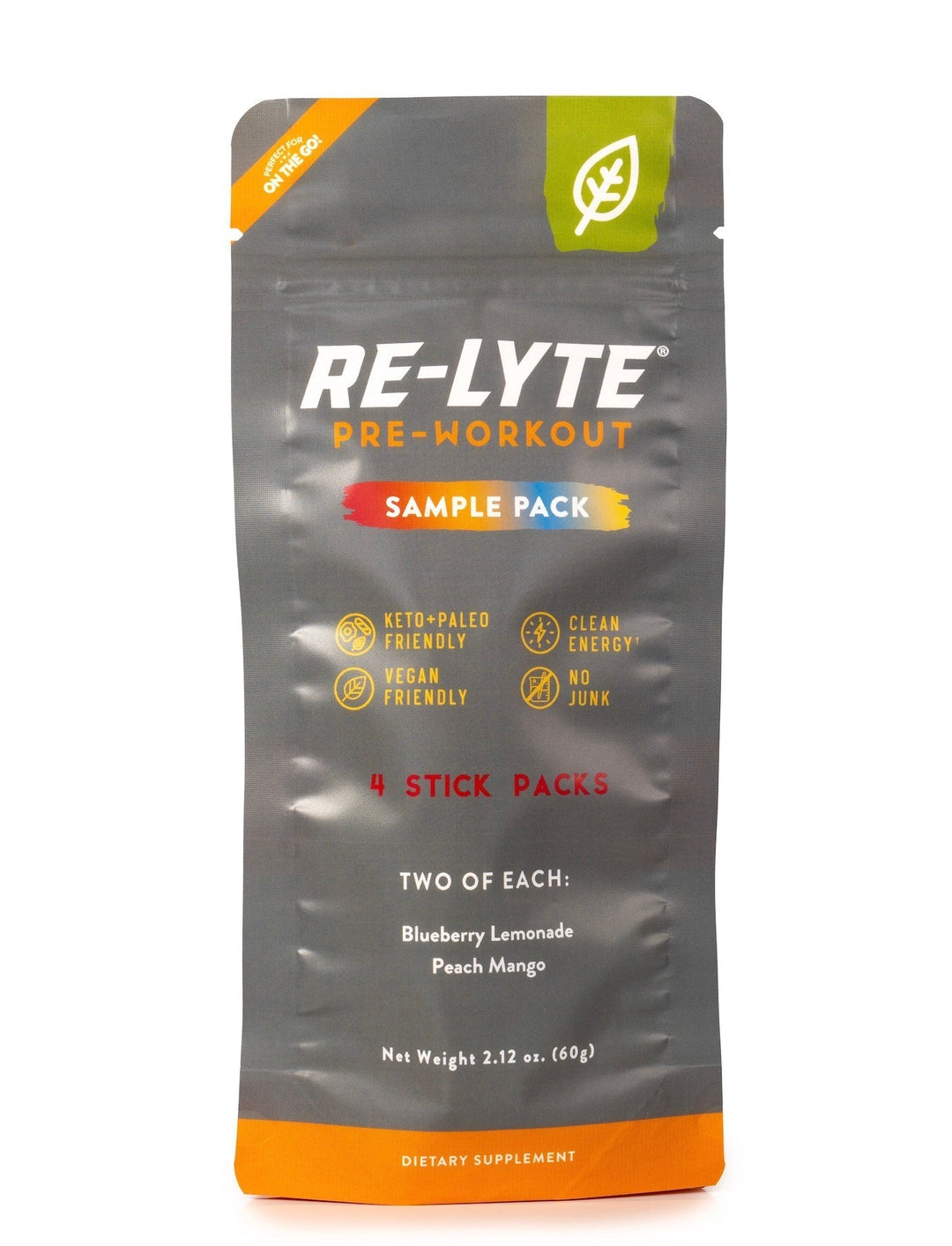 Re - Lyte Pre - Workout Sample Pack - 4 Sticks - Love Low Carb