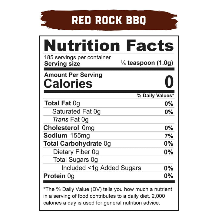 Real Salt Seasonings - Red Rock BBQ Shaker - 185g - Yo Keto