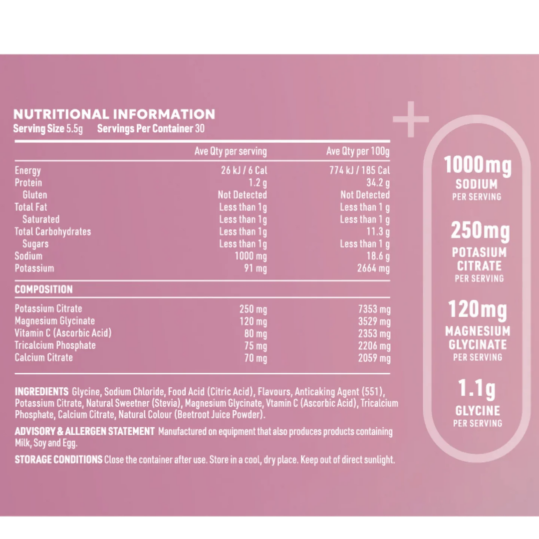 ReVitalise Electrolyte+ Drink - Salty Berry - 30 Serves - Love Low Carb