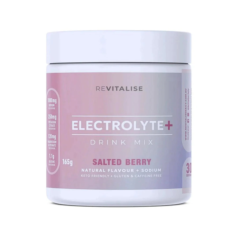 ReVitalise Electrolyte+ Drink - Salty Berry - 30 Serves - Love Low Carb
