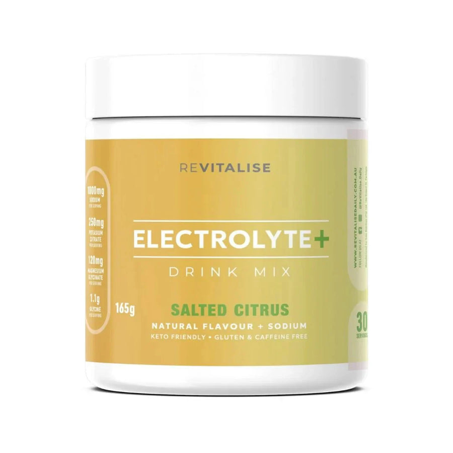 ReVitalise Electrolyte+ Drink - Salty Citrus - 30 Serves - Love Low Carb