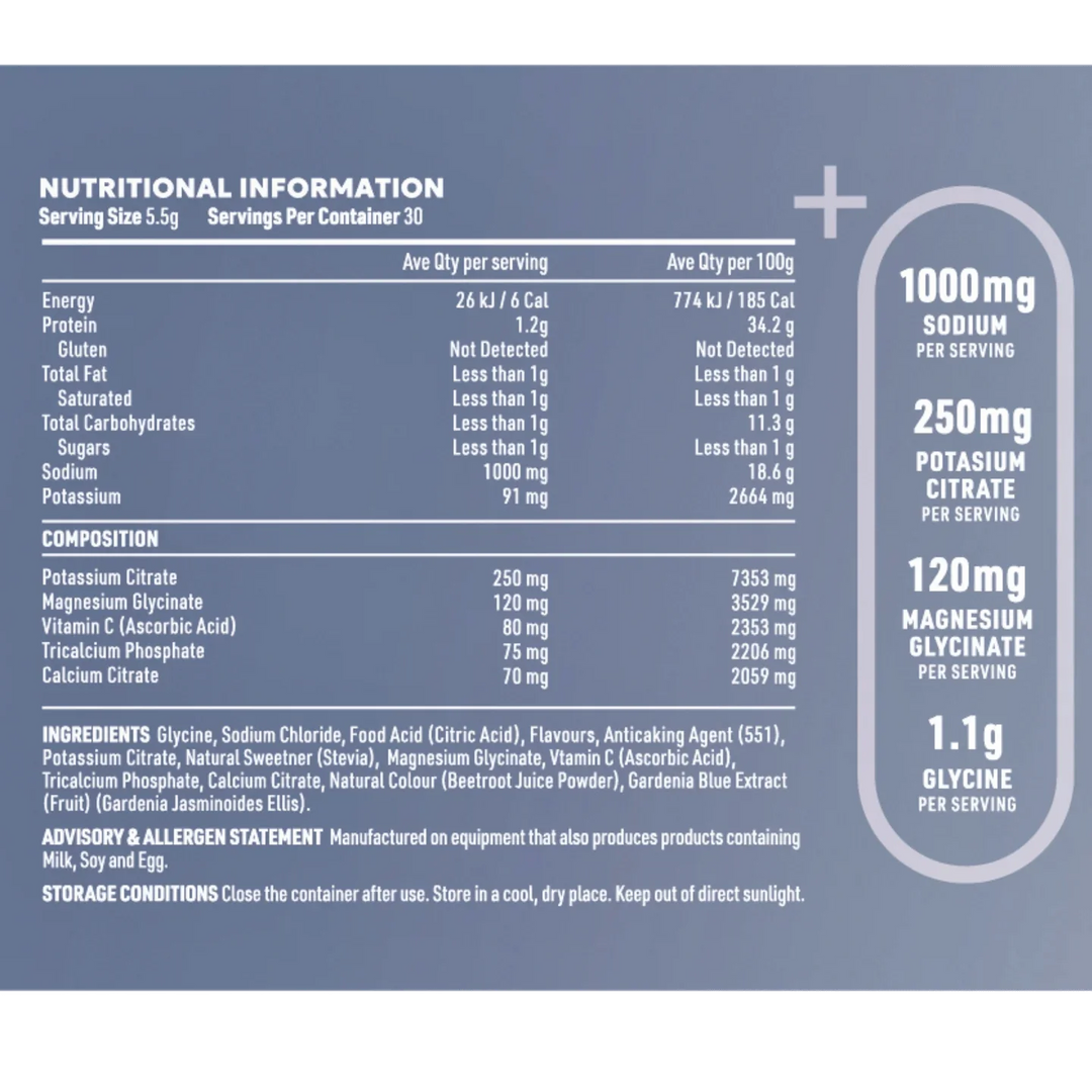 ReVitalise Electrolyte+ Drink - Salty Grape - 30 Serves - Love Low Carb