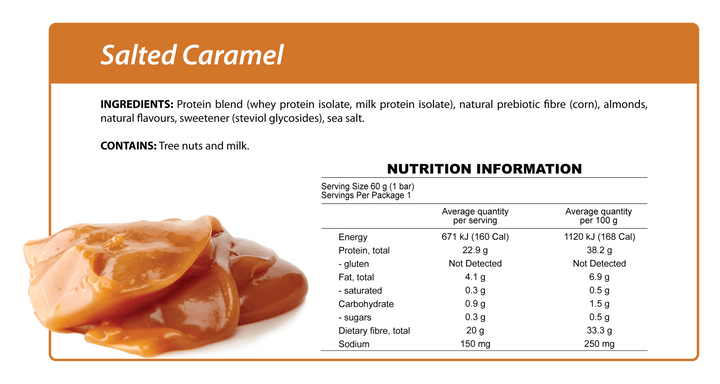 Salted Caramel Smart Protein Bar-Bar-Yo Keto